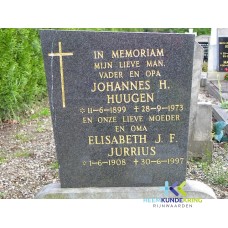 Grafstenen kerkhof Herwen Coll. HKR (200) J.H.Huugen & E.J.F.Jurrius
